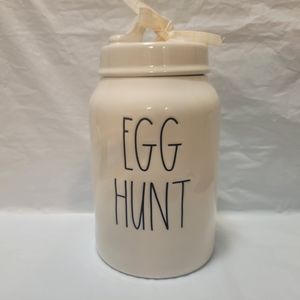 Rae Dunn EGG HUNT Artisan Collection by Magenta Easter Canister NWOT
